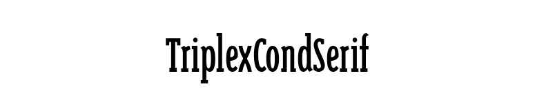 TriplexCondSerif font preview