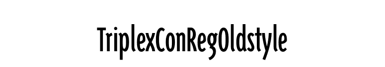 TriplexConRegOldstyle font preview
