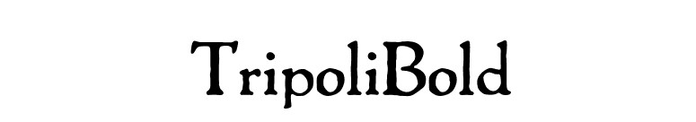 TripoliBold font preview