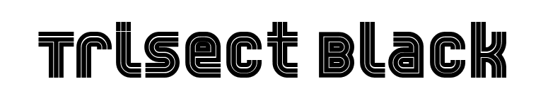 Trisect Black font preview