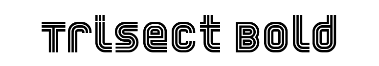Trisect Bold font preview