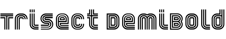 Trisect DemiBold font preview