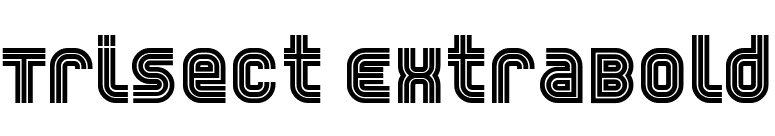Trisect ExtraBold font preview