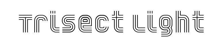 Trisect Light font preview