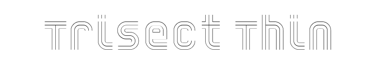 Trisect Thin font preview