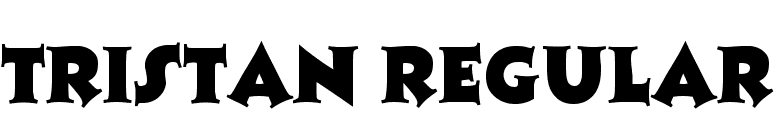 Tristan Regular font preview