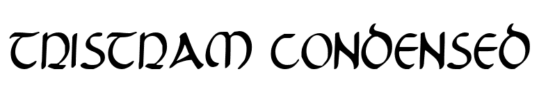 Tristram Condensed font preview