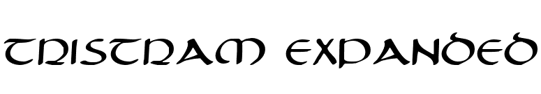 Tristram Expanded font preview