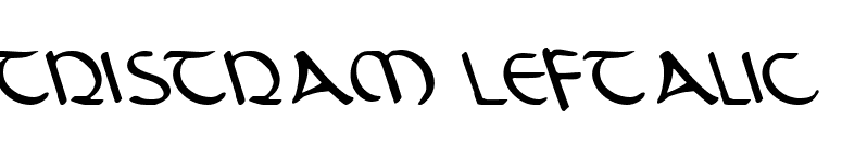 Tristram Leftalic font preview
