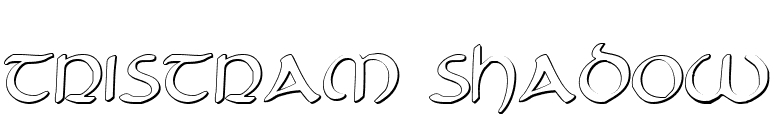 Tristram Shadow font preview