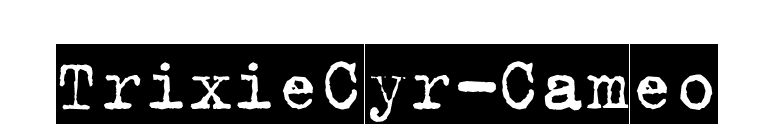 TrixieCyr-Cameo font preview
