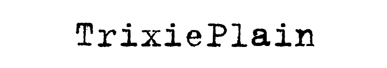 TrixiePlain font preview