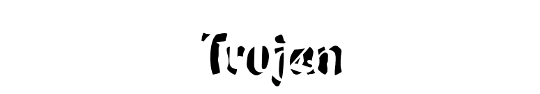 Trojan font preview
