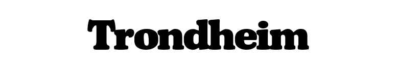 Trondheim font preview