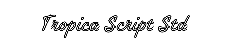 Tropica Script Std font preview