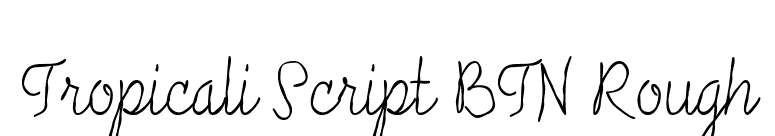 Tropicali Script BTN Rough font preview