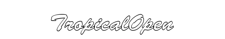 TropicalOpen font preview