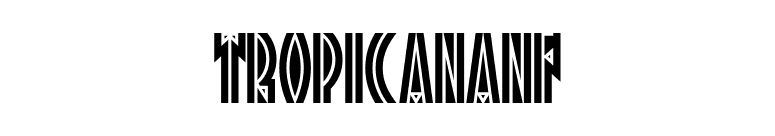 TropicanaNF font preview