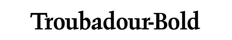 Troubadour-Bold font preview
