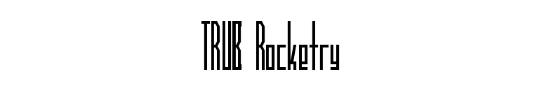 TRUCK Rocketry font preview