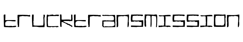 TRUCKTransmission font preview