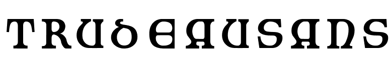 TrudeauSans font preview