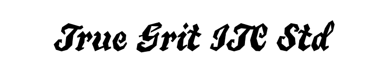 True Grit ITC Std font preview