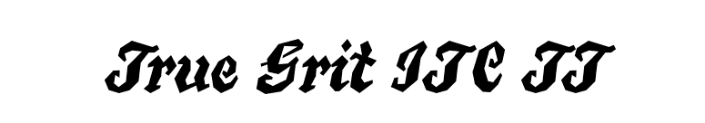 True Grit ITC TT font preview