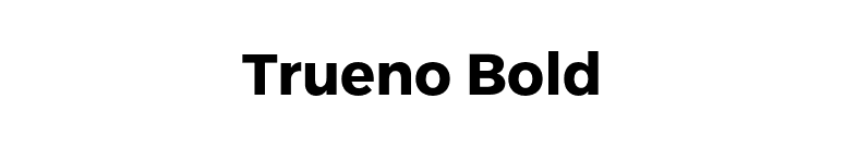 Trueno Bold font preview