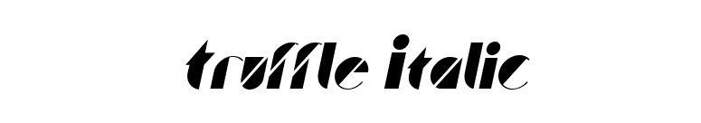 Truffle Italic font preview