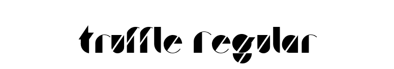Truffle Regular font preview