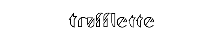 Trufflette font preview