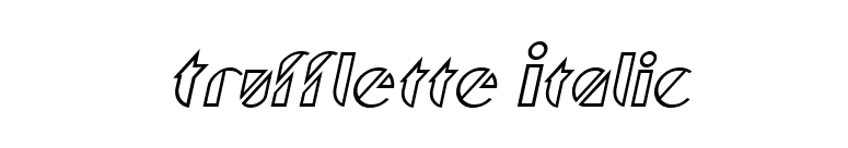 Trufflette Italic font preview