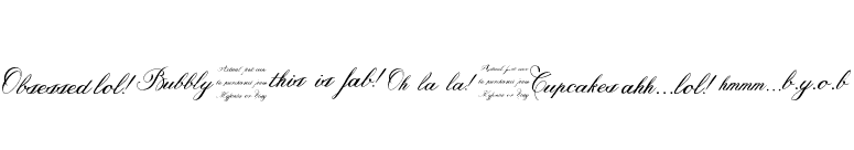 Trufla Words font preview