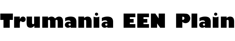 Trumania EEN Plain font preview