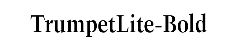 TrumpetLite-Bold font preview