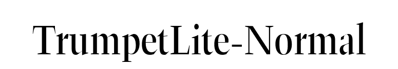 TrumpetLite-Normal font preview