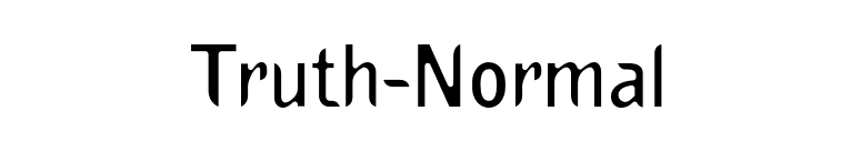 Truth-Normal font preview