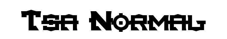 Tsa Normal font preview