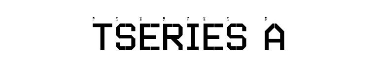 TSERIES A font preview