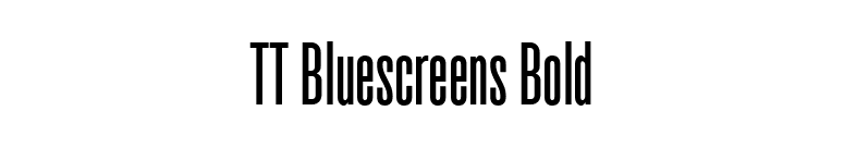 TT Bluescreens Bold font preview