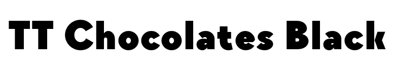 TT Chocolates Black font preview