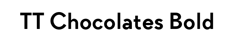 TT Chocolates Bold font preview