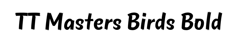 TT Masters Birds Bold font preview