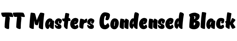 TT Masters Condensed Black font preview