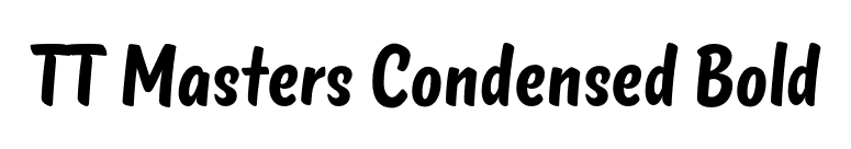 TT Masters Condensed Bold font preview