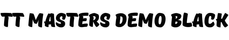 TT Masters DEMO Black font preview
