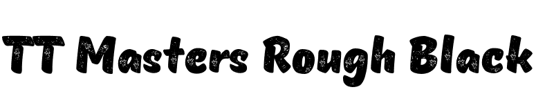 TT Masters Rough Black font preview