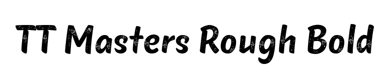 TT Masters Rough Bold font preview