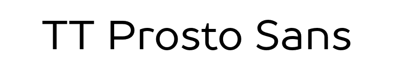 TT Prosto Sans font preview